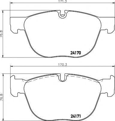 MINTEX MDB2827 Комплект гальмівних колодок, дискове гальмо