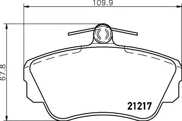 MINTEX MDB1466 Комплект гальмівних колодок, дискове гальмо