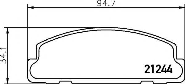 MINTEX MDB1306 Комплект гальмівних колодок, дискове гальмо