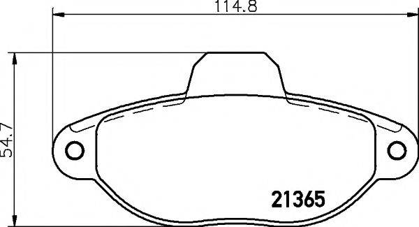 MINTEX MDB1573 Комплект гальмівних колодок, дискове гальмо