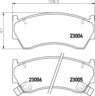 MINTEX MDB1760 Комплект гальмівних колодок, дискове гальмо