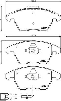 MINTEX MDK0251 Комплект гальм, дисковий гальмівний механізм