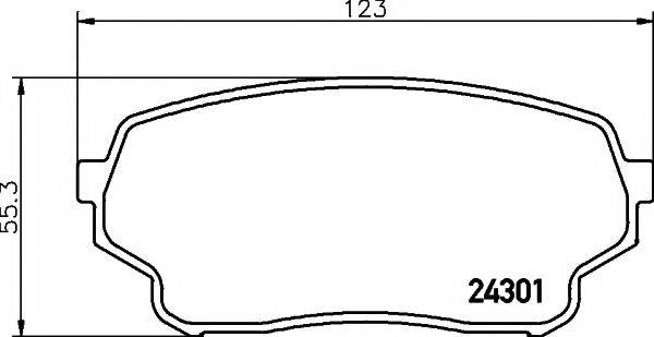 MINTEX MDB2780 Комплект гальмівних колодок, дискове гальмо