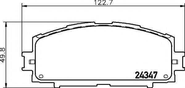 MINTEX MDB2776 Комплект гальмівних колодок, дискове гальмо