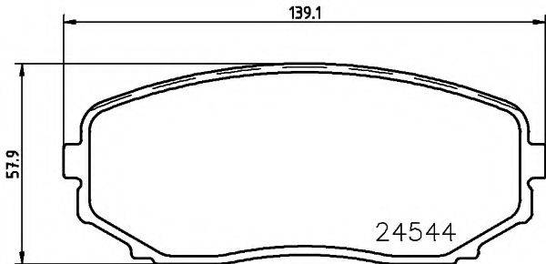 MINTEX MDB2885 Комплект гальмівних колодок, дискове гальмо