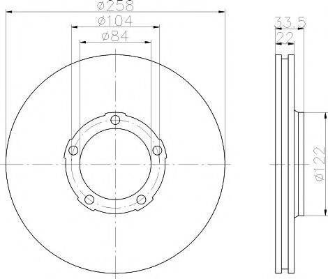 MINTEX MDC926 гальмівний диск