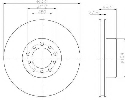 MINTEX MDC450 гальмівний диск