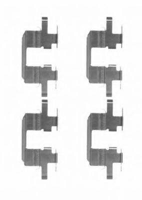 MINTEX MBA1711 Комплектуючі, колодки дискового гальма