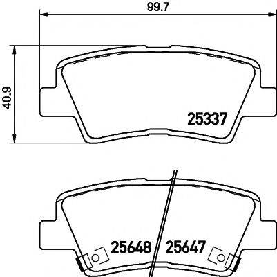 MINTEX MDB3306 Комплект гальмівних колодок, дискове гальмо