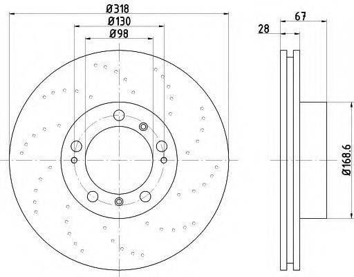 MINTEX MDC1429R гальмівний диск