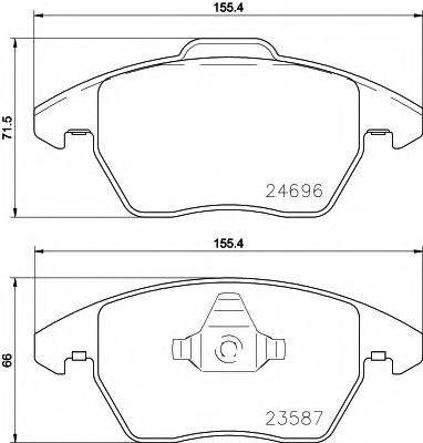 MINTEX MDB3767 Комплект гальмівних колодок, дискове гальмо