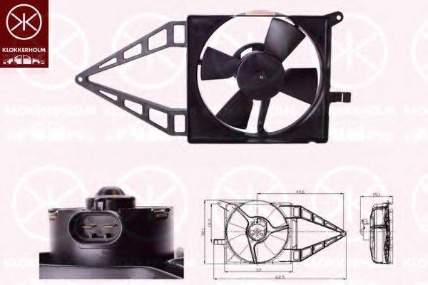 KLOKKERHOLM 50222602 Вентилятор, охолодження двигуна