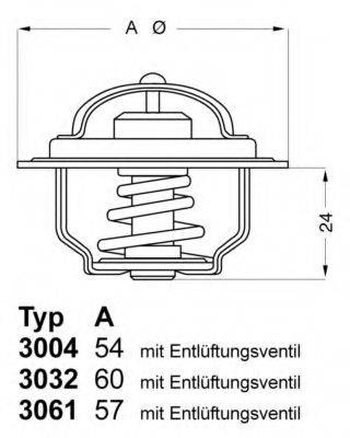 WAHLER 300492D1 Термостат, охолоджуюча рідина