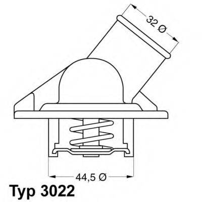 WAHLER 302287D Термостат, охолоджуюча рідина