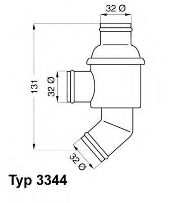 WAHLER 334480 Термостат, охолоджуюча рідина