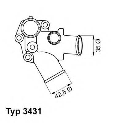 WAHLER 343180D Термостат, охолоджуюча рідина