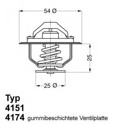 WAHLER 417482D Термостат, охолоджуюча рідина