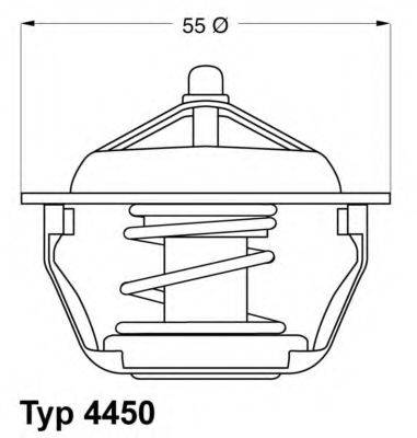 WAHLER 445083D Термостат, охолоджуюча рідина