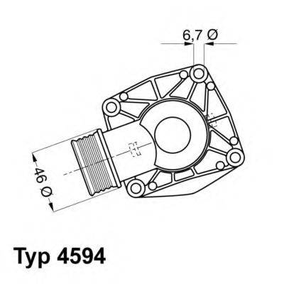 WAHLER 459490D Термостат, охолоджуюча рідина