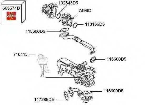 WAHLER 7900414 Рециркуляція ОГ