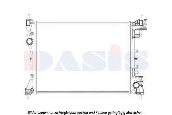 AKS DASIS 010013N Радіатор, охолодження двигуна