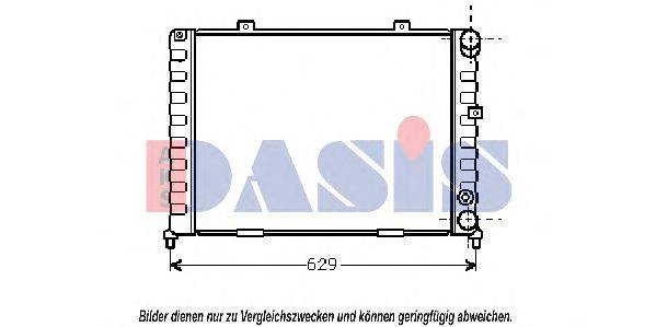 AKS DASIS 010130N Радіатор, охолодження двигуна