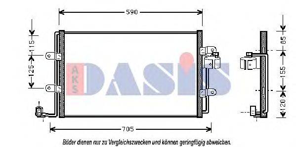 AKS DASIS 042210N Конденсатор, кондиціонер