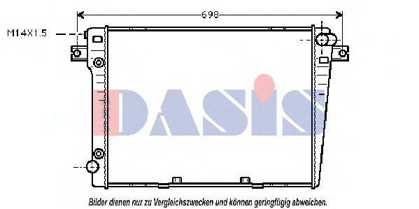 AKS DASIS 050830N Радіатор, охолодження двигуна