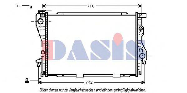 AKS DASIS 051110N Радіатор, охолодження двигуна