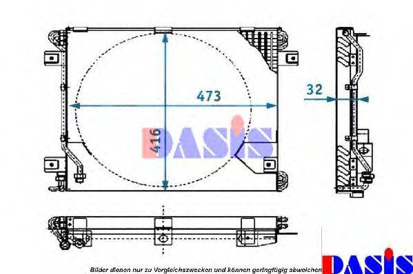 AKS DASIS 051910N Конденсатор, кондиціонер