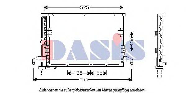 AKS DASIS 052240N Конденсатор, кондиціонер