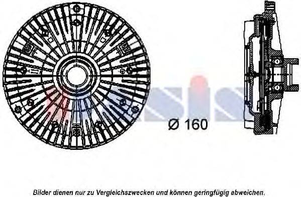 AKS DASIS 058012N Зчеплення, вентилятор радіатора