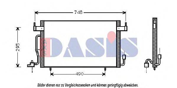 AKS DASIS 062370N Конденсатор, кондиціонер