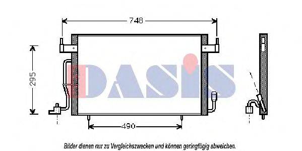 AKS DASIS 062390N Конденсатор, кондиціонер