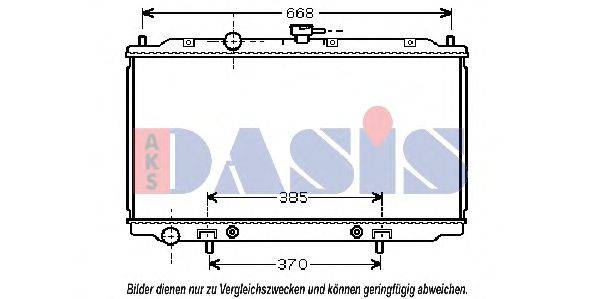 AKS DASIS 070073N Радіатор, охолодження двигуна