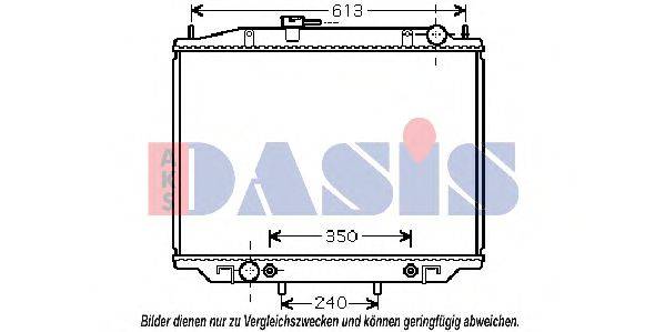 AKS DASIS 070126N Радіатор, охолодження двигуна