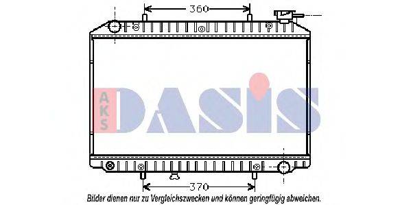 AKS DASIS 070230N Радіатор, охолодження двигуна