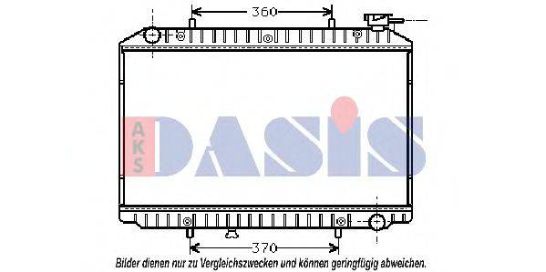 AKS DASIS 070260N Радіатор, охолодження двигуна