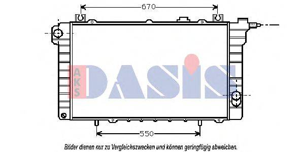 AKS DASIS 070480N Радіатор, охолодження двигуна