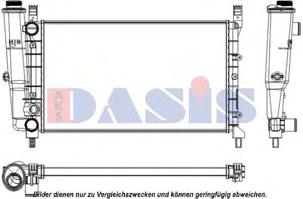 AKS DASIS 080680N Радіатор, охолодження двигуна