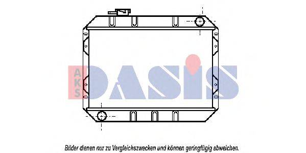 AKS DASIS 090220N Радіатор, охолодження двигуна