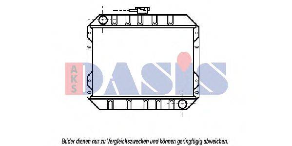 AKS DASIS 092210N Радіатор, охолодження двигуна