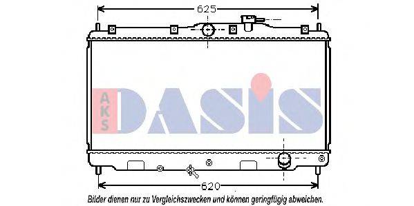 AKS DASIS 100360N Радіатор, охолодження двигуна