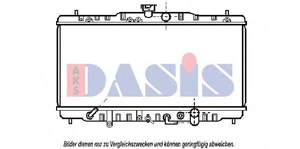 AKS DASIS 100490N Радіатор, охолодження двигуна