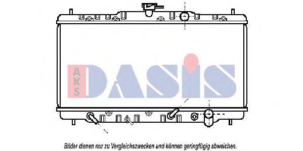 AKS DASIS 101260N Радіатор, охолодження двигуна