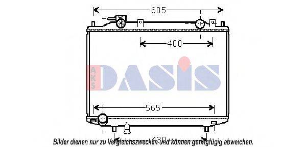 AKS DASIS 110071N Радіатор, охолодження двигуна