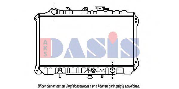 AKS DASIS 110140N Радіатор, охолодження двигуна