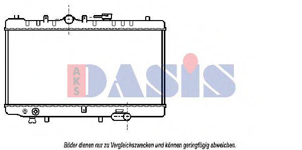 AKS DASIS 110360N Радіатор, охолодження двигуна