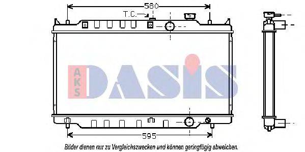 AKS DASIS 110660N Радіатор, охолодження двигуна