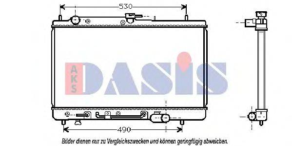 AKS DASIS 110800N Радіатор, охолодження двигуна